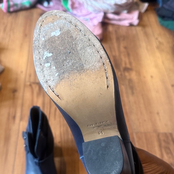 rag & bone Dark Blue Ankle Boots - Picture 7 of 9